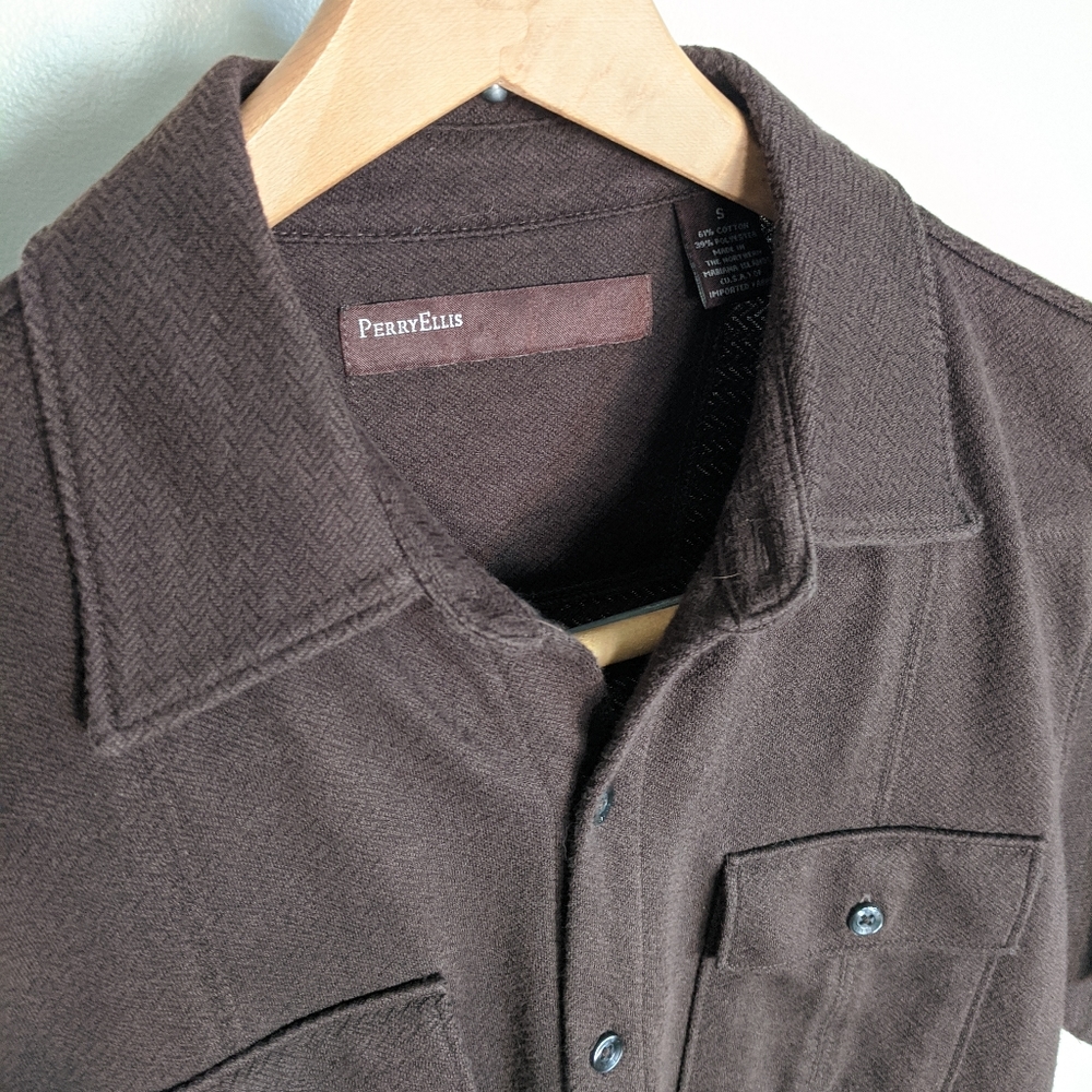 Perry Ellis Casual Short Sleeve Dress Shirt